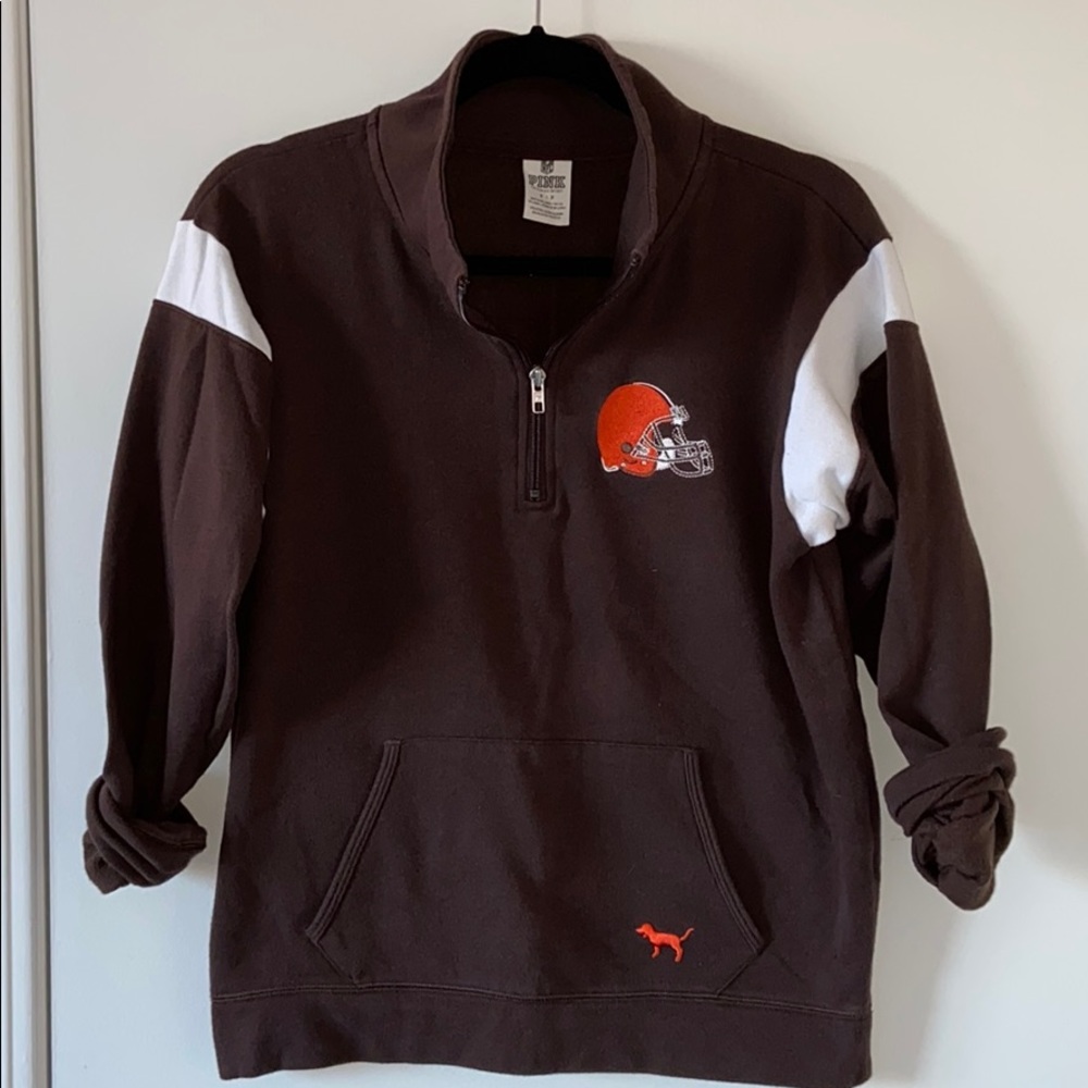 PINK Cleveland Browns Quarter Zip